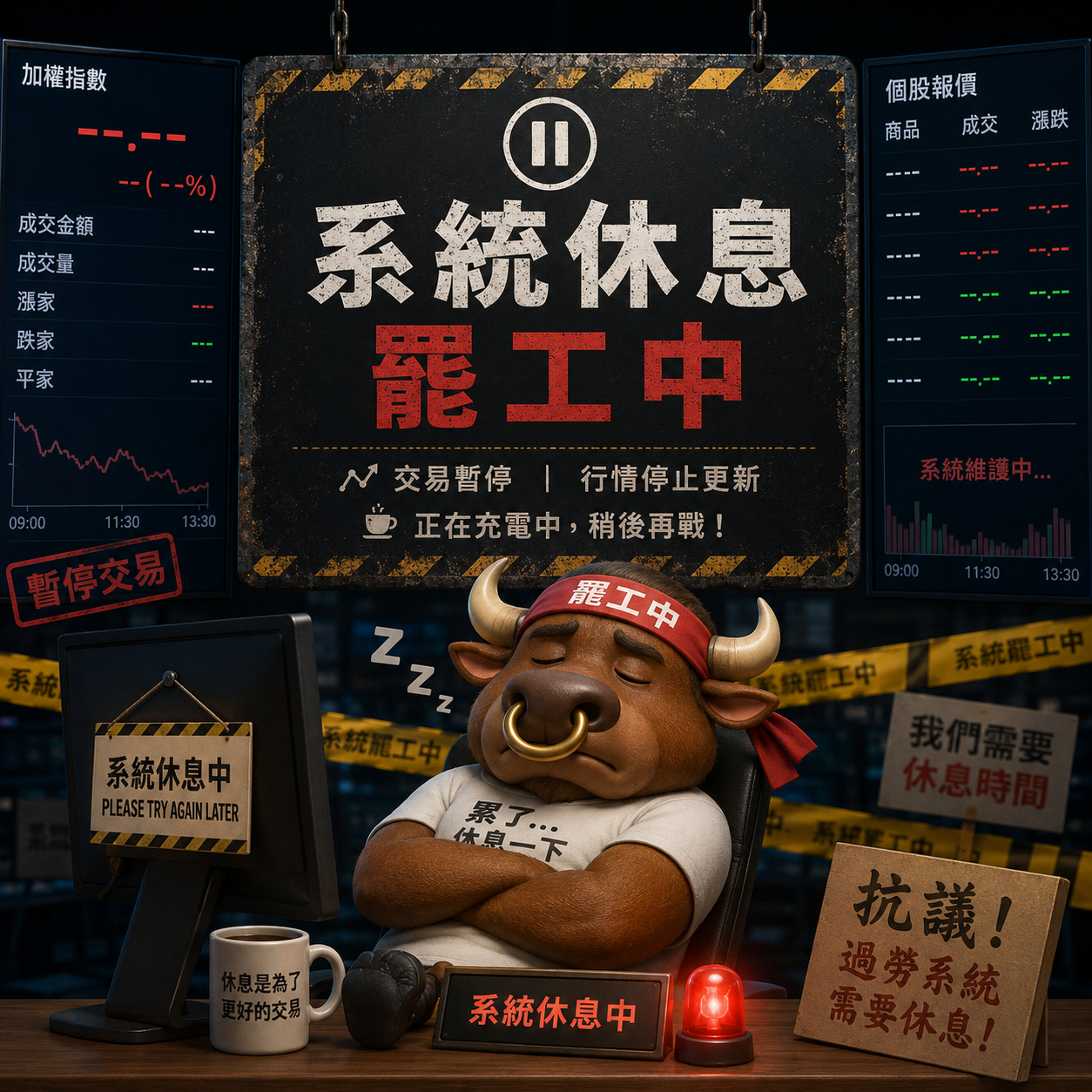 系統休息中